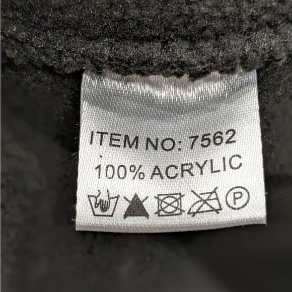 Neon Peace Sign Mohawk Knit Beanie Trapper Hat with Earflaps and Braided Tassels - Picture 6 of 7